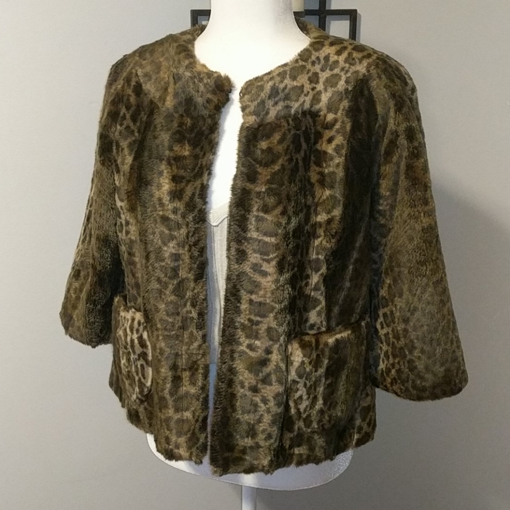 GUESS Leopard Print Jacket - Picture 2 of 12